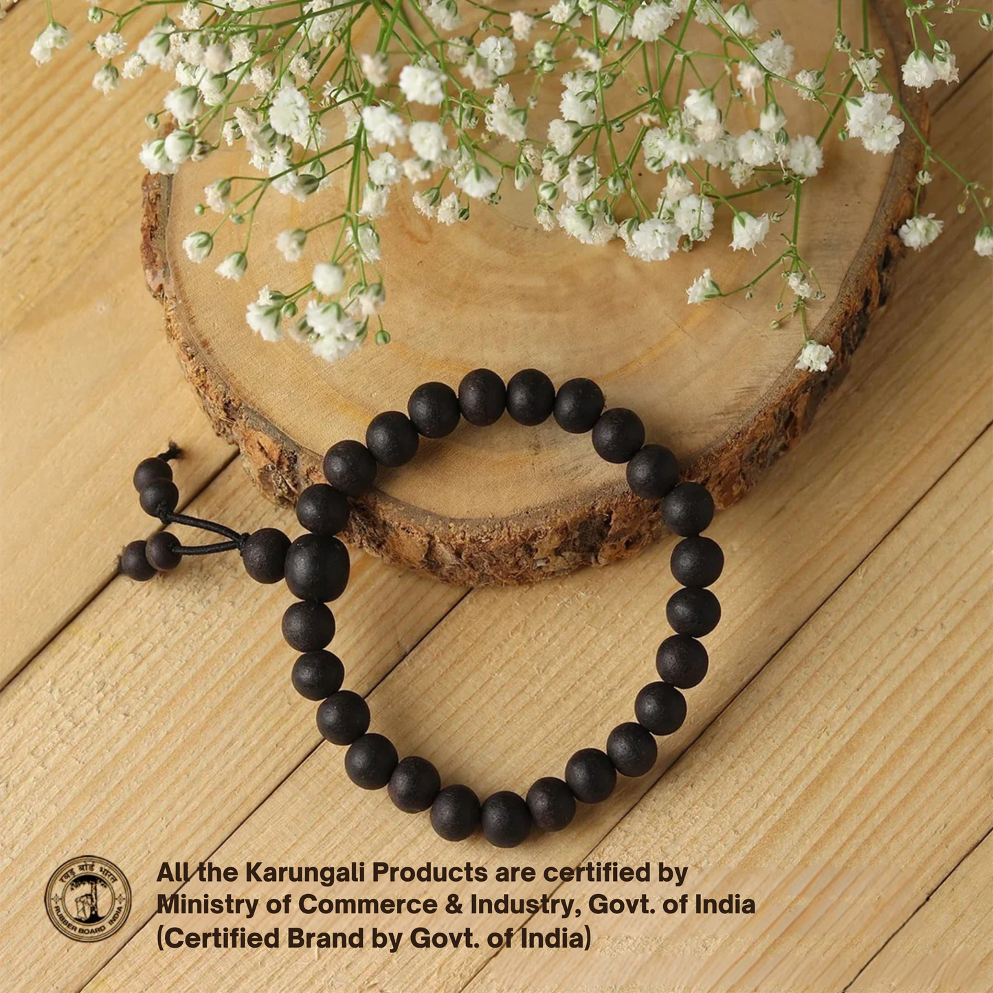 Karungali Malai Bracelet with Govt. Certification