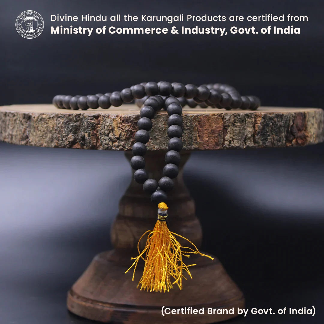 Original  Karungali Malai sacred Blackwood Beads for protection & Power